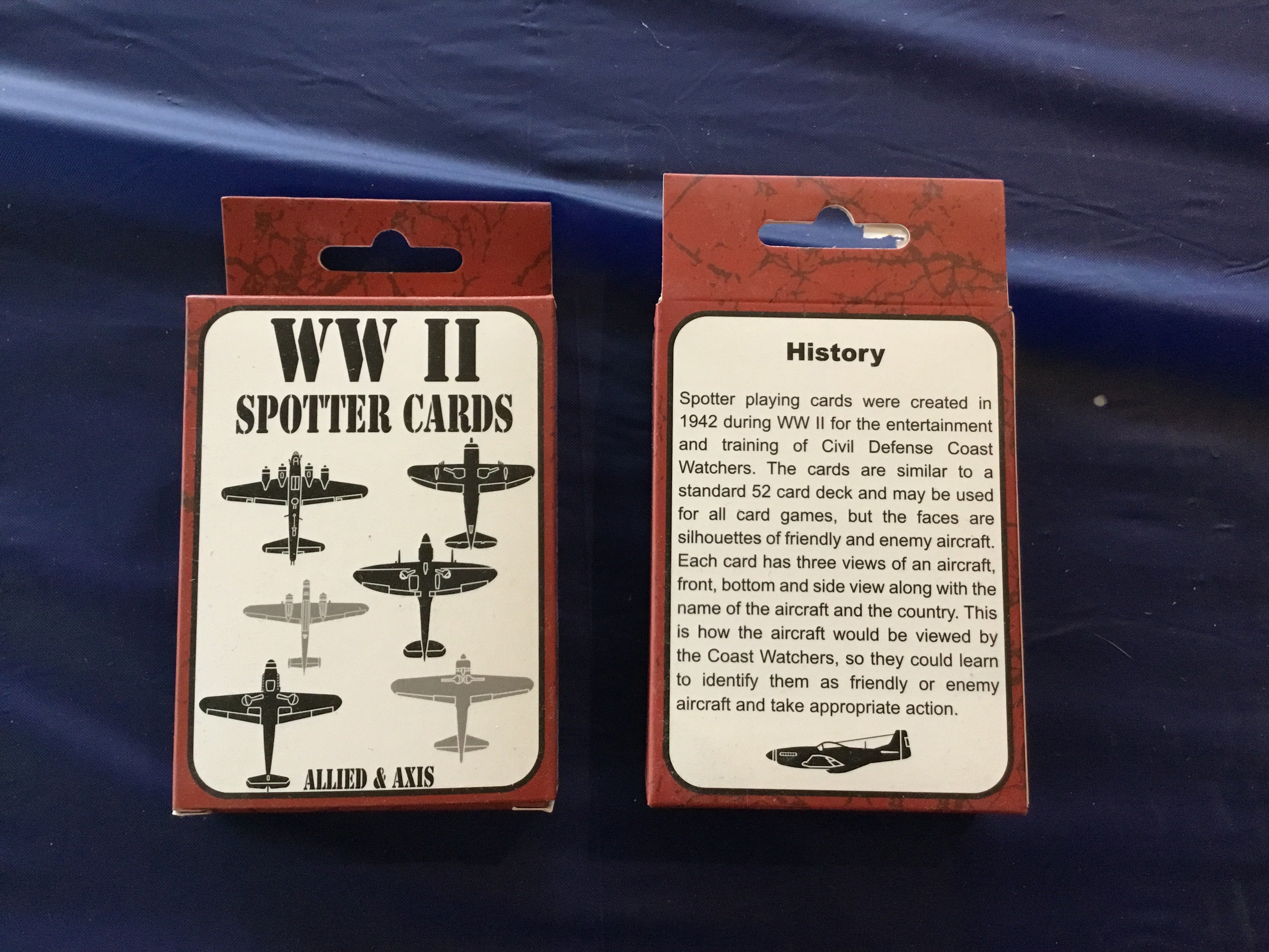 Spotter Plane Playing Cards